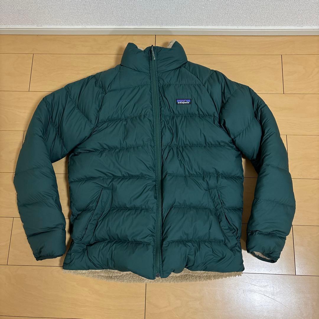 ヒーロー様美品パタゴニアリバーシブルサイレントダウンジャケットFA22