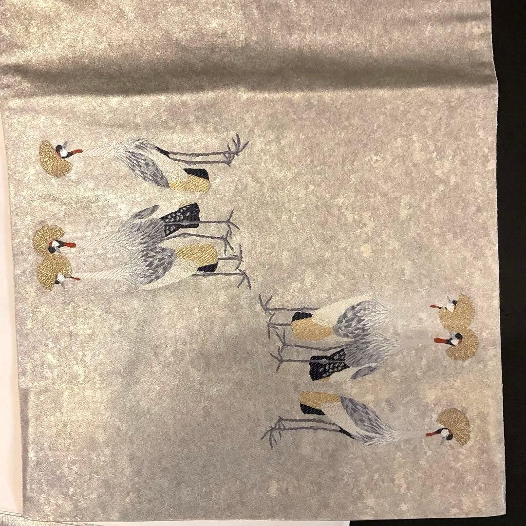 上村松篁作 冠鶴 泥金錦 袋帯 - メルカリ