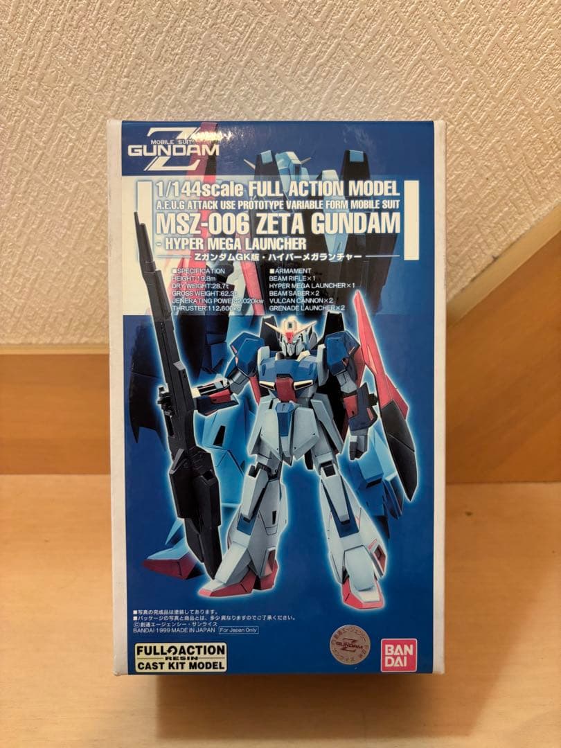 【新品】MSZ-006 ZETA GUNDAM 1/144レジンキャストキット 1/144 レジンキャストキット 藤田一己版 MSZ-006 Zガンダム Bクラブ (B