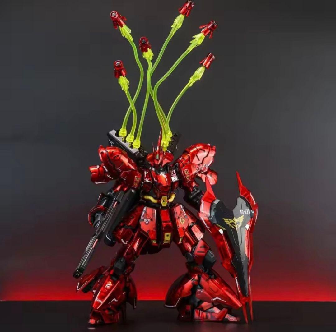 RG サザビー　メカニカルコアメッキ　ファンネルエフェクト付き 新商品紹介】「RG 1/144 ガンダムベース限定 サザビー [メカニカルコア
