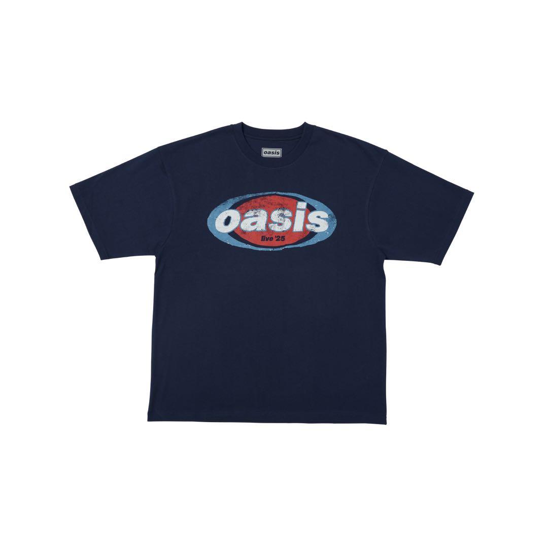 Oasis live'25 Tシャツ （Logo Navy ） Live '25 Distressed Tour Logo Kid's T-Shirt Navy – Oasis Live '25