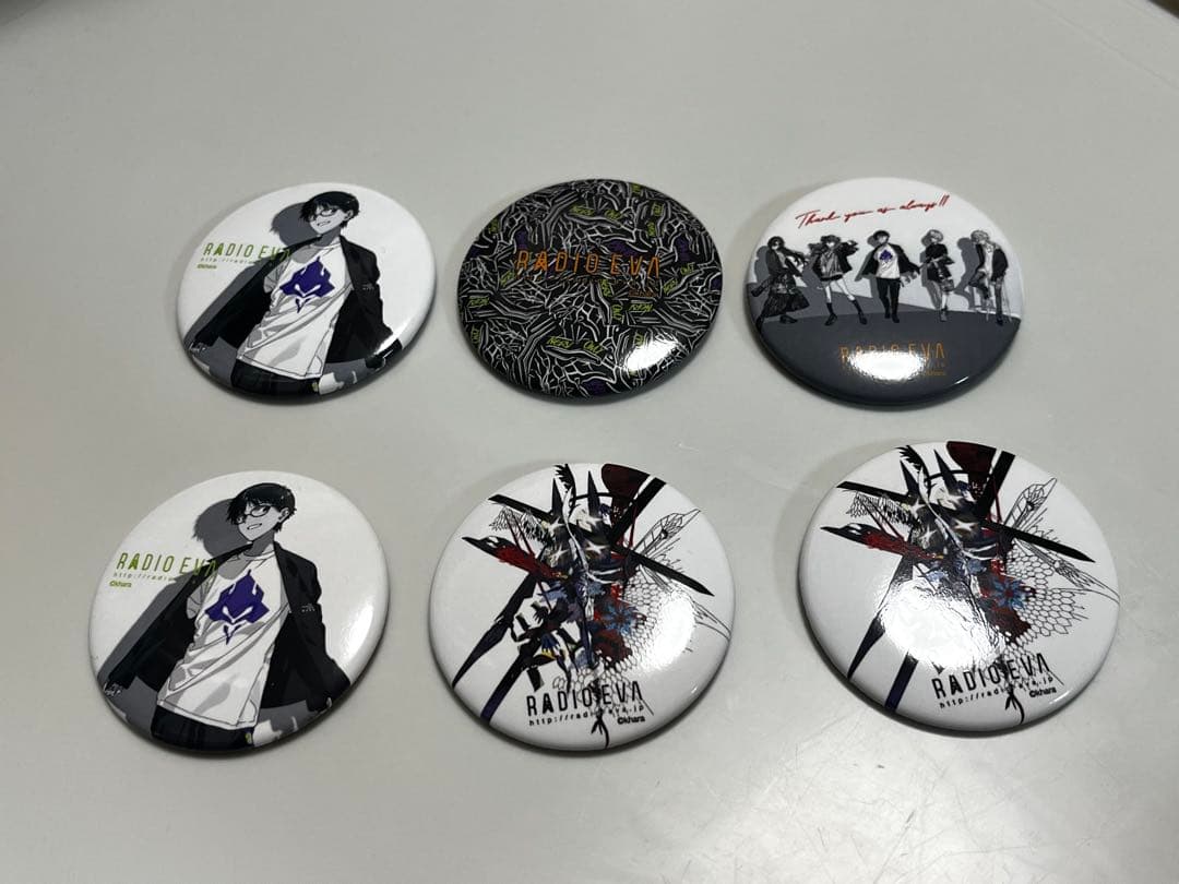 限定価格【6個セット】 RADIOEVA 缶バッジ - メルカリ