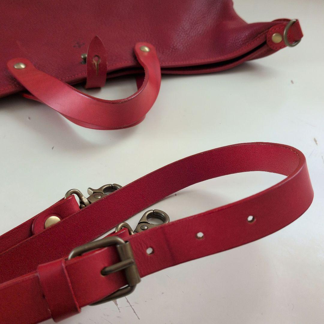 美品】 CI-VA (チーバ) 舟型2wayバッグ 牛ヌメ革 ファッション レディース