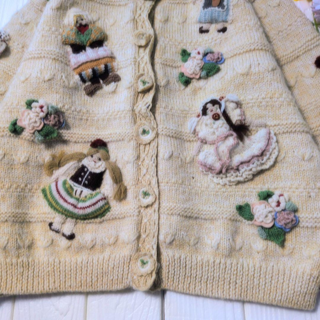 NOUGAT SUGAR ヌガーシュガー ニットカーディガン 刺繍 ヴィンテージ