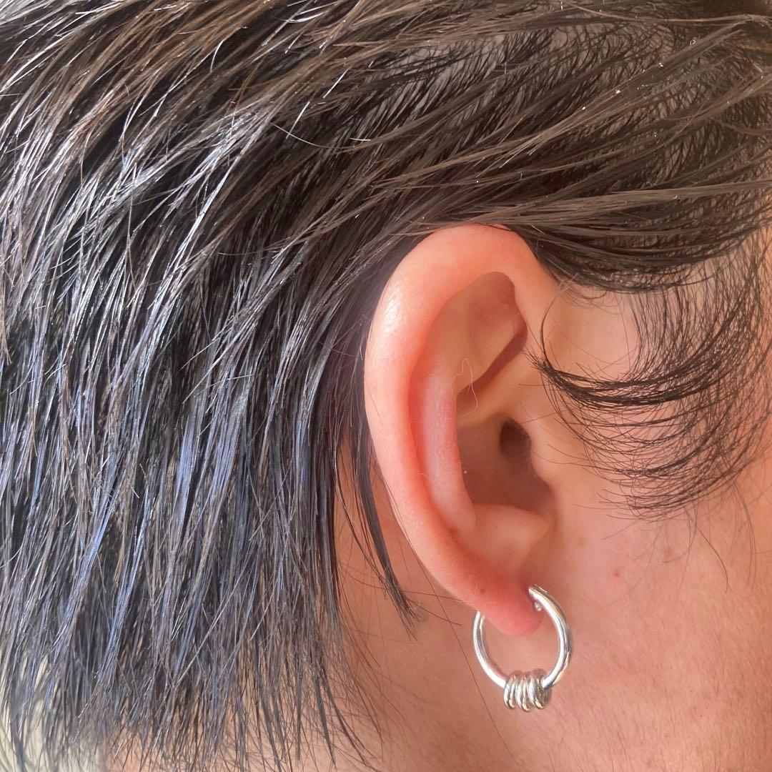 片耳ノーブランド シルバー925 16mm ヤマト着用 登坂着スピネリ ピアス