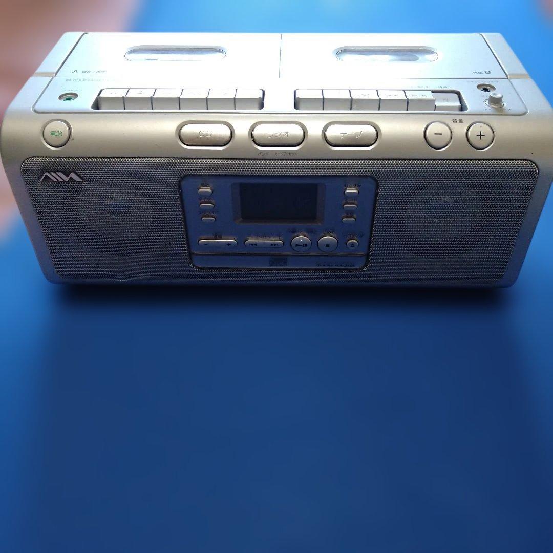 AIVA ラジカセ CDプレーヤー付き aiwa CDラジカセ CD/FMラジオ/カセットテープ aiwa(アイワ) 【通販