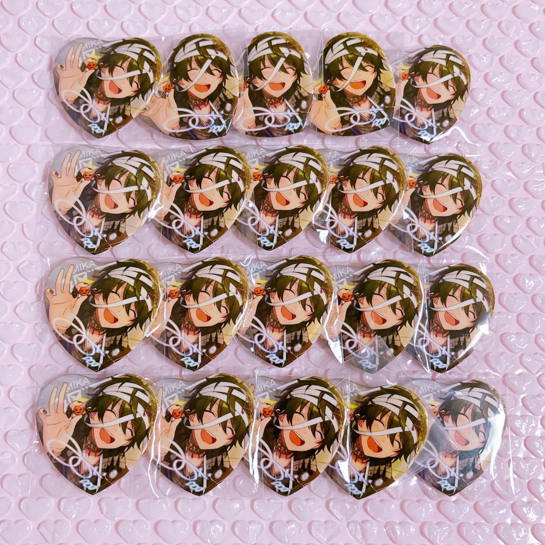 影片みか あんスタ 缶バッジ ハート 願望 みか - メルカリ