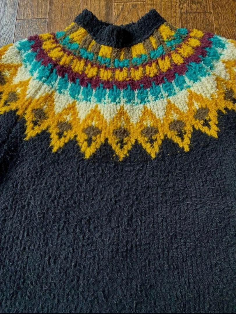 美品93500円2024aw kolorモールノルディックニットセーター - メルカリ