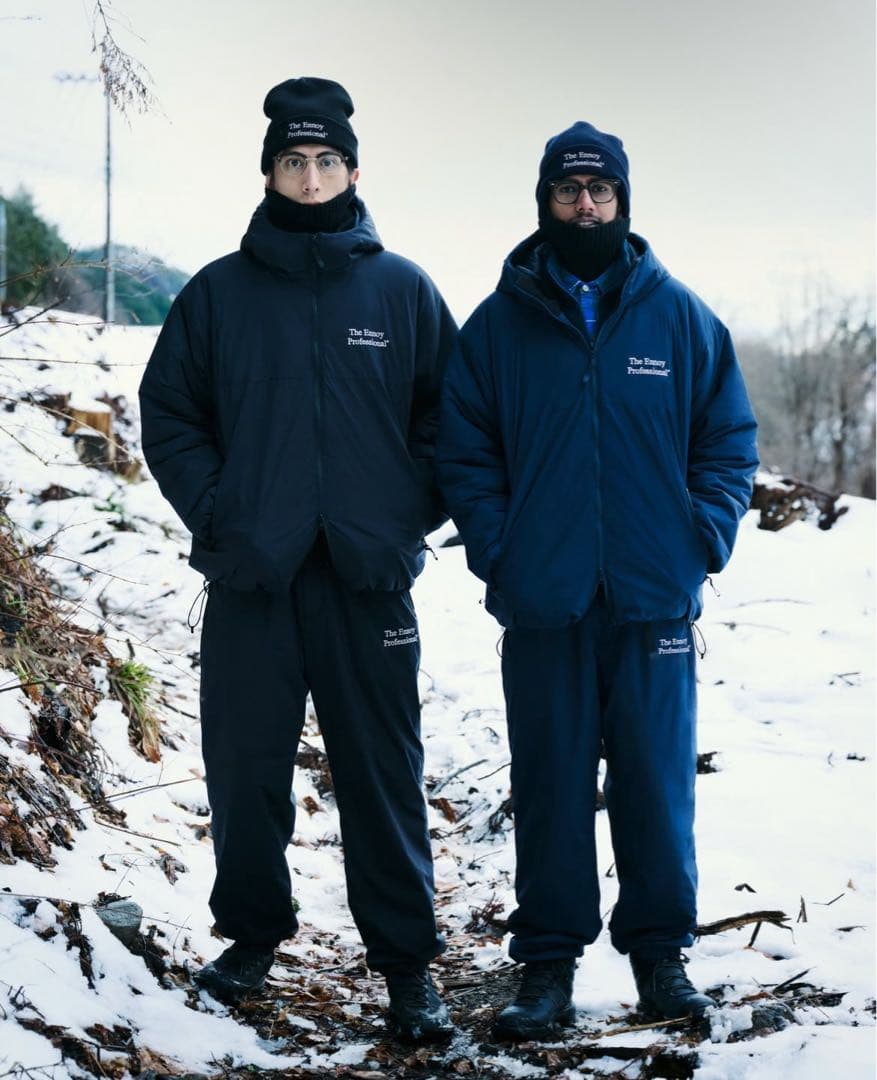 ENNOYとスタイリスト私物 PADDED NYLON HOODIE グレー - メルカリ