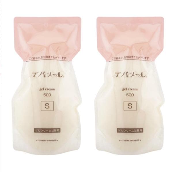 外箱折り畳み エバメール 2個セット ゲルクリーム 詰替 500g レフィル suhada_eba5002-2