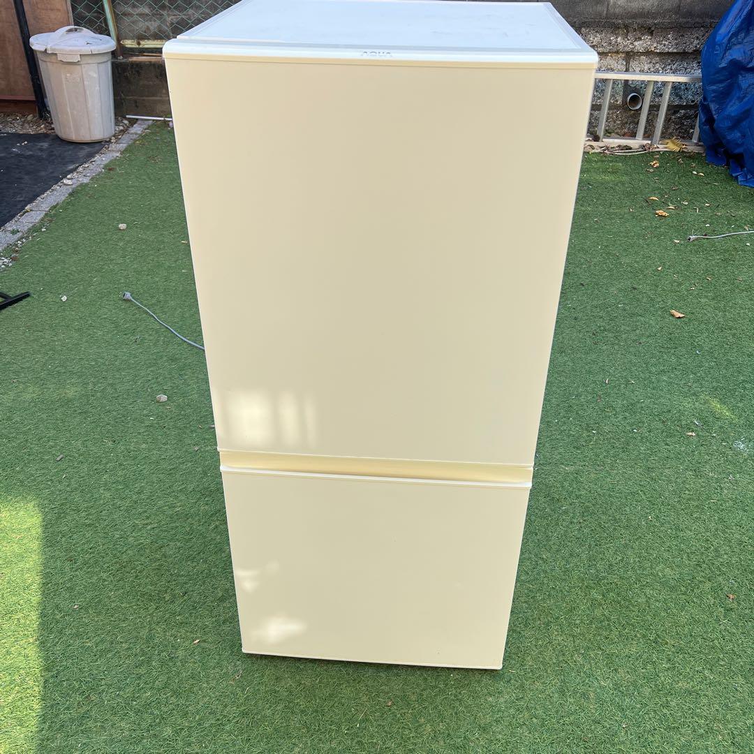 【横浜市内】AQUA　157L 2ドア冷蔵庫 AQR-16H 単身 一人暮し AQR-16H-W 冷蔵庫 ミルク [157L /2ドア /右開きタイプ] AQUA｜アクア