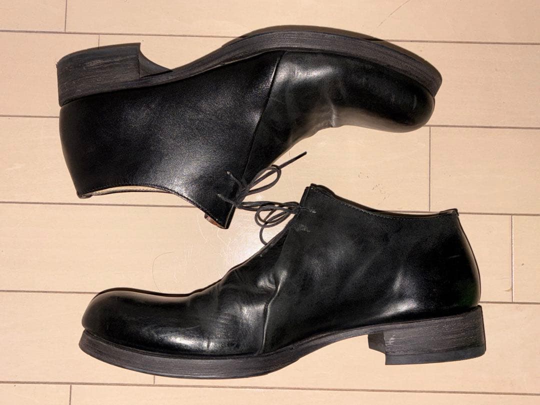 m.a+ Double Fold Shoes クラッタ 馬革 黒 42 美品 - メルカリ