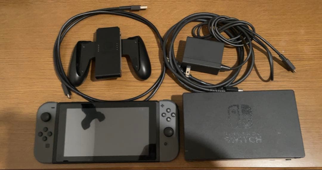 Nintendo Switch 本体 グレー 初期化済 動作確認済 付属品有り