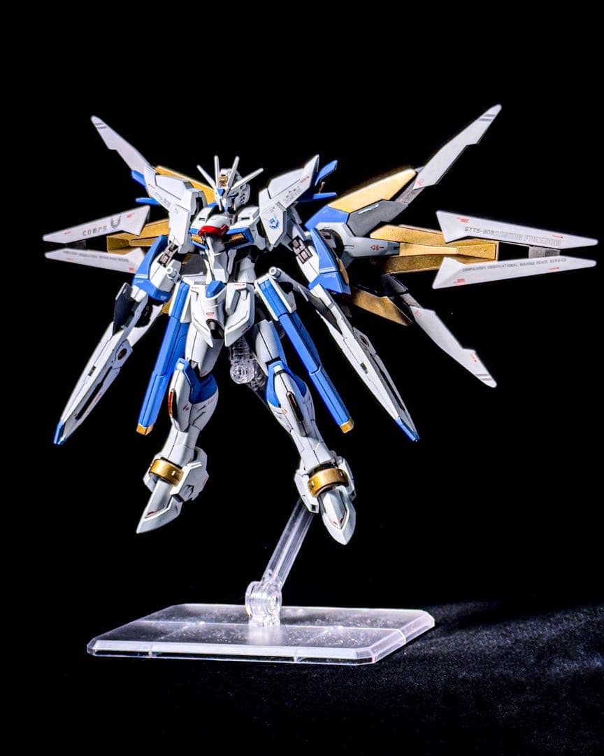HG 1/144 ライジングフリーダムガンダム ミキシング 塗装済み完成品