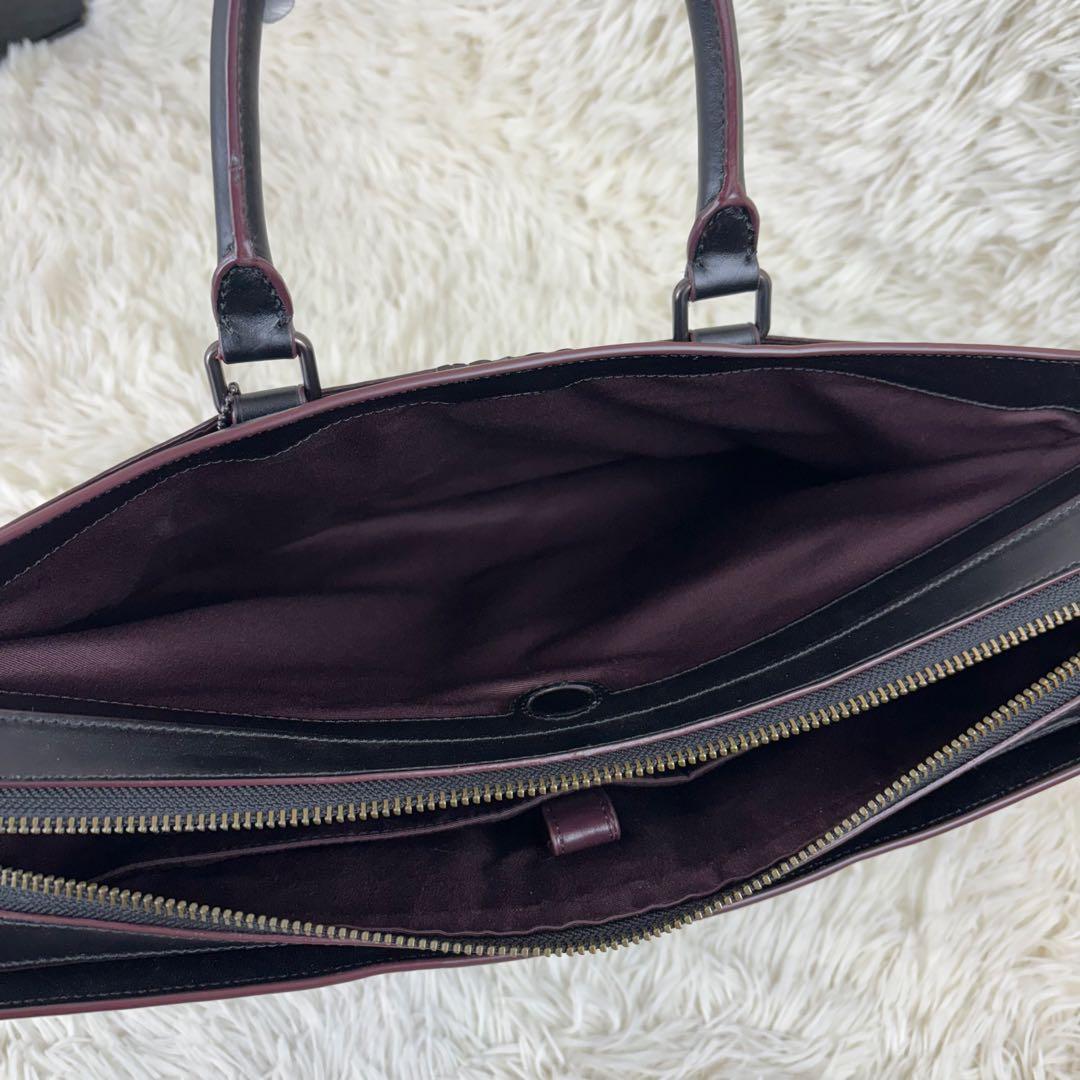美品✨COACH 2way ブリーフケース ビジネス シグネチャー A4 自立