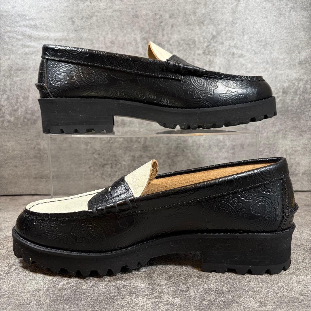 そ*ん様 極美品✨　ケンフォード　ローファー　ペイズリー　24.5cm 黒