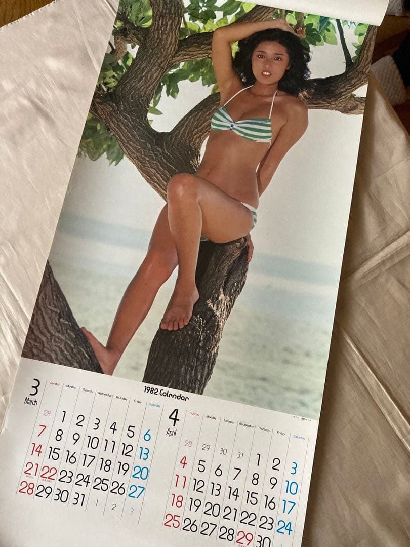 1982年 浅野ゆう子 ビキニカレンダーLovely未使用 マニアコレクション