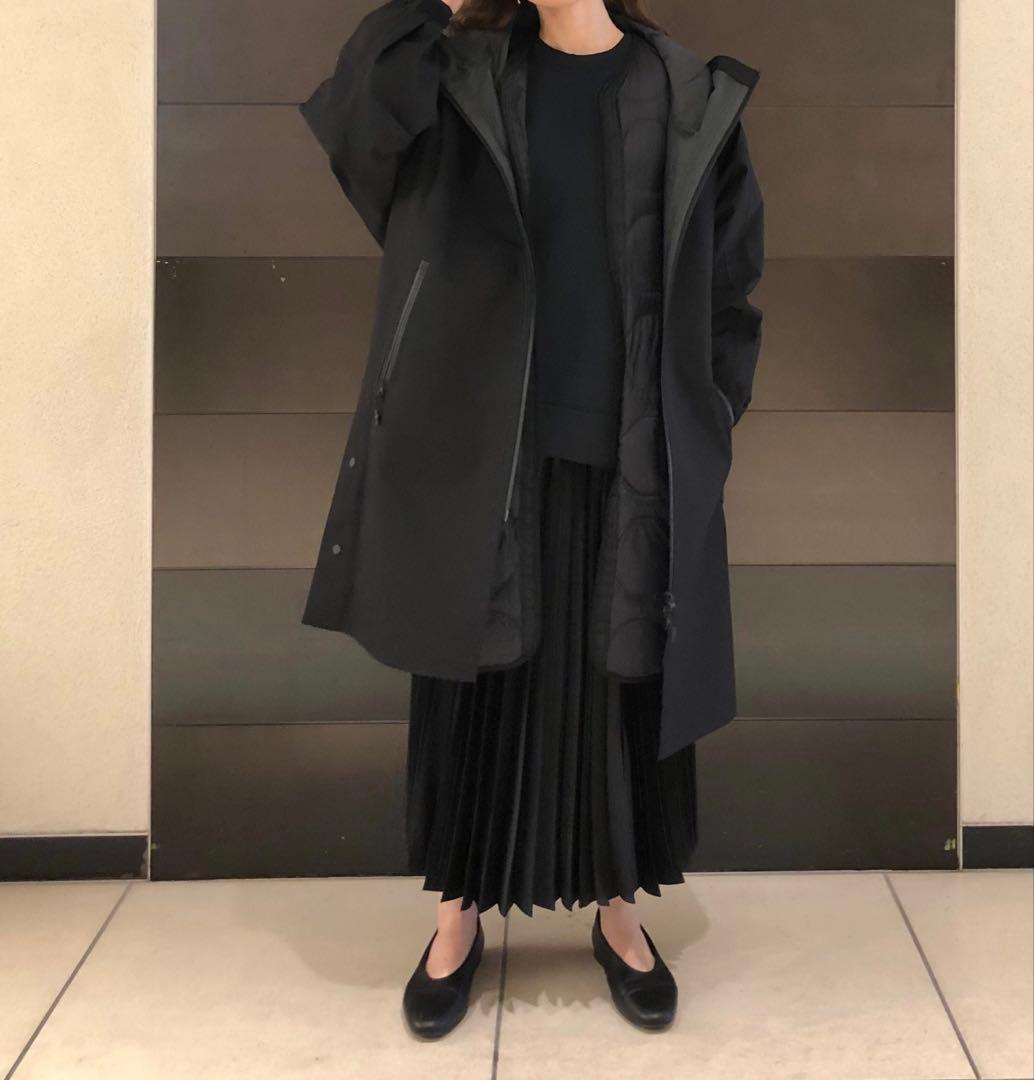 UNIQLO x Theory 黒 ブロックテックコート M - メルカリ