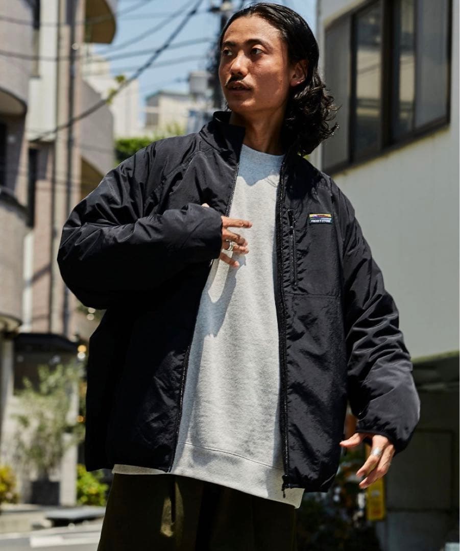 ナイロン フリース リバーシブルブルゾン/ボアブルゾン/リラックス