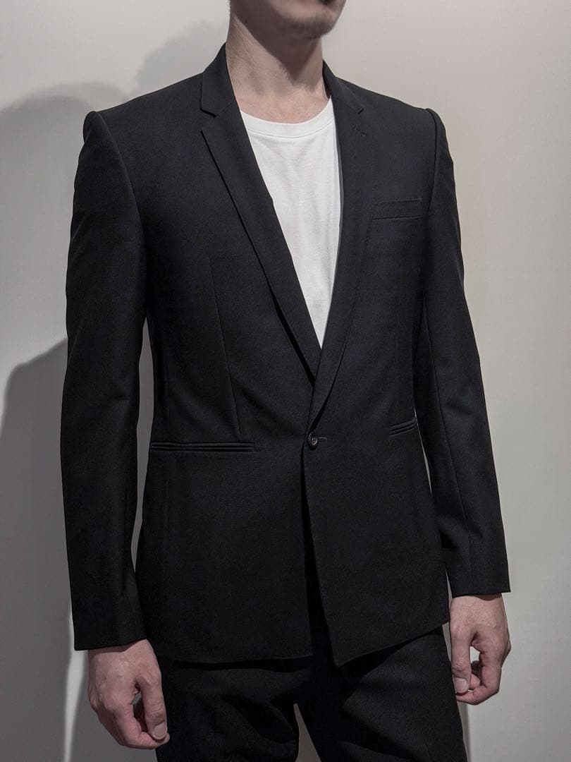 ラッドミュージシャン ダブル風セットアップ ベーシックなセットアップこそ 美しいシルエットと深い黒に拘ると