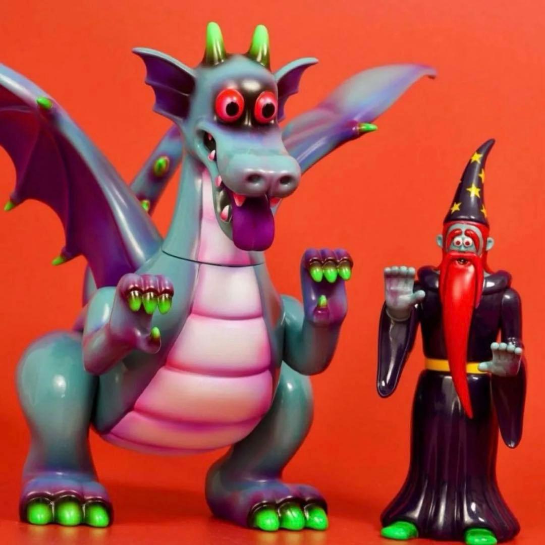 【激レア100体限定】山崎若菜 ドラゴン 魔法使い ゾンビカラー ソフビ ドラゴン＆魔法使いセット / ZOMBIE / 山崎若菜