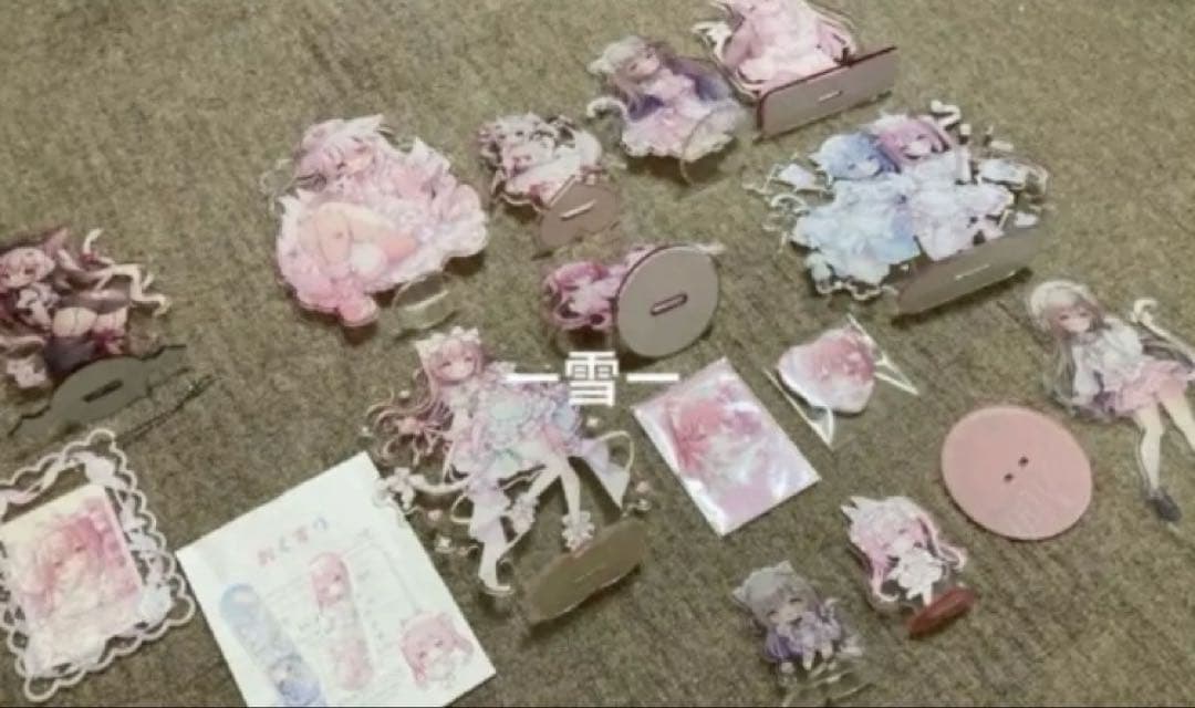 おもちもなか　桃豆こまもち　アクリルスタンドセット おもちもなか アクリルスタンド 魔法少女 ふゆちゃん こはるちゃん 未