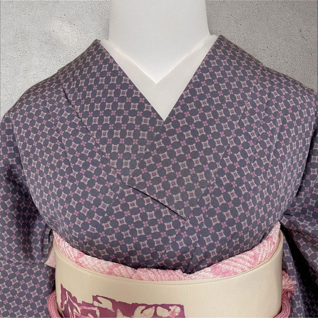 Y238 江戸小紋 正絹 袷 小紋フルセット 名古屋帯 身丈150裄丈66 - メルカリ