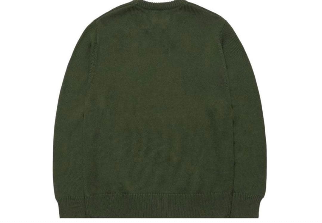 Stussy CURLY S SWEATER Green XLサイズ