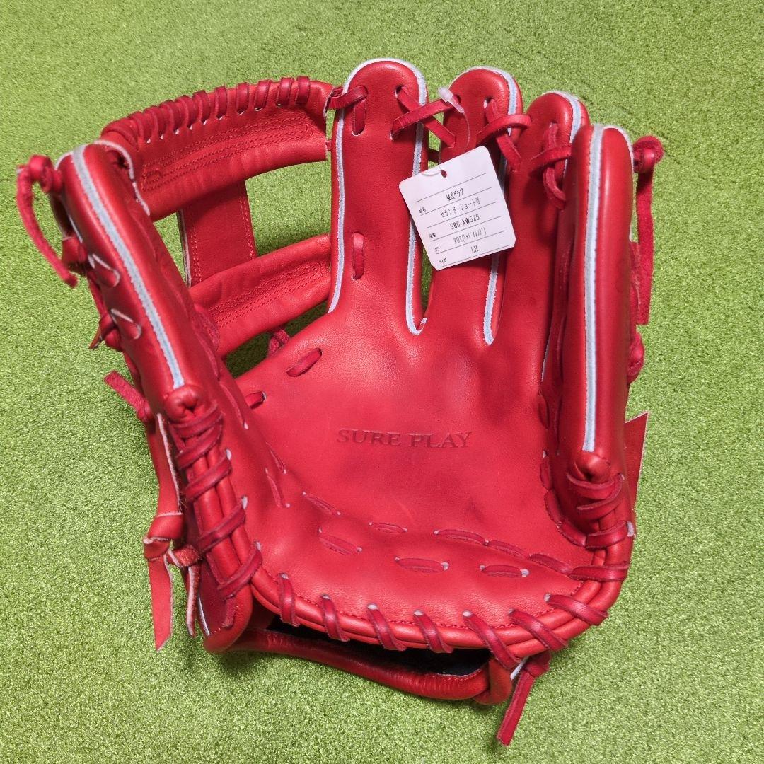 タグ付Sure Play硬式内野 和牛レザー 定価￥50,600 - グローブ新 デザイン