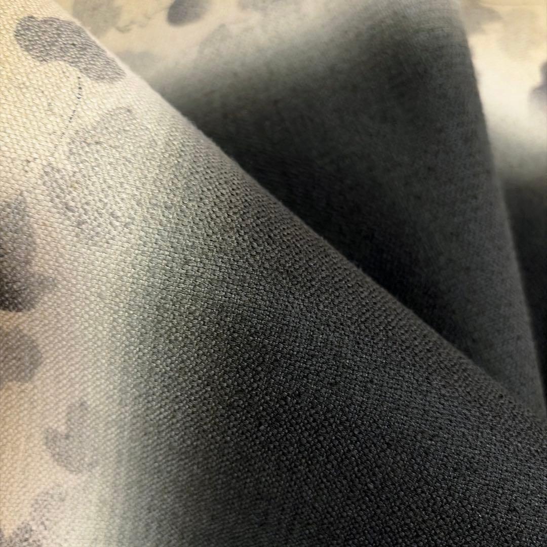 Aなるなるページ　正絹　西陣織　紬　全通袋帯《ツートンカラー葉模様》