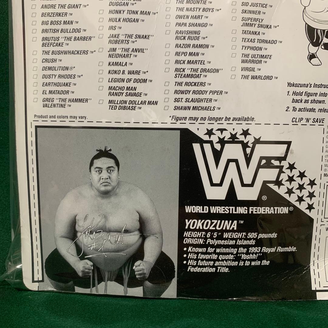 希少 WWF ハズブロ フィギュア レッドカード プロレス ヨコズナ