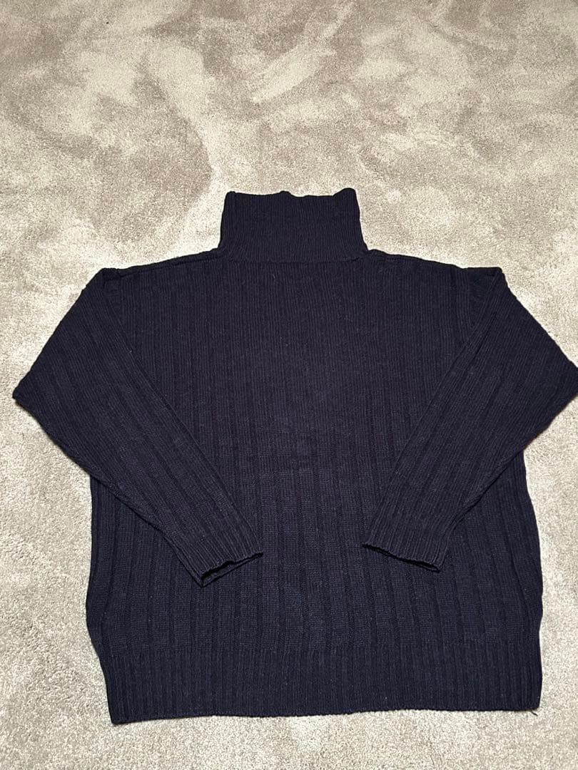 L 三つ星 RRL ラルフローレン タートルネックニット 厚手 ラムウール 美品