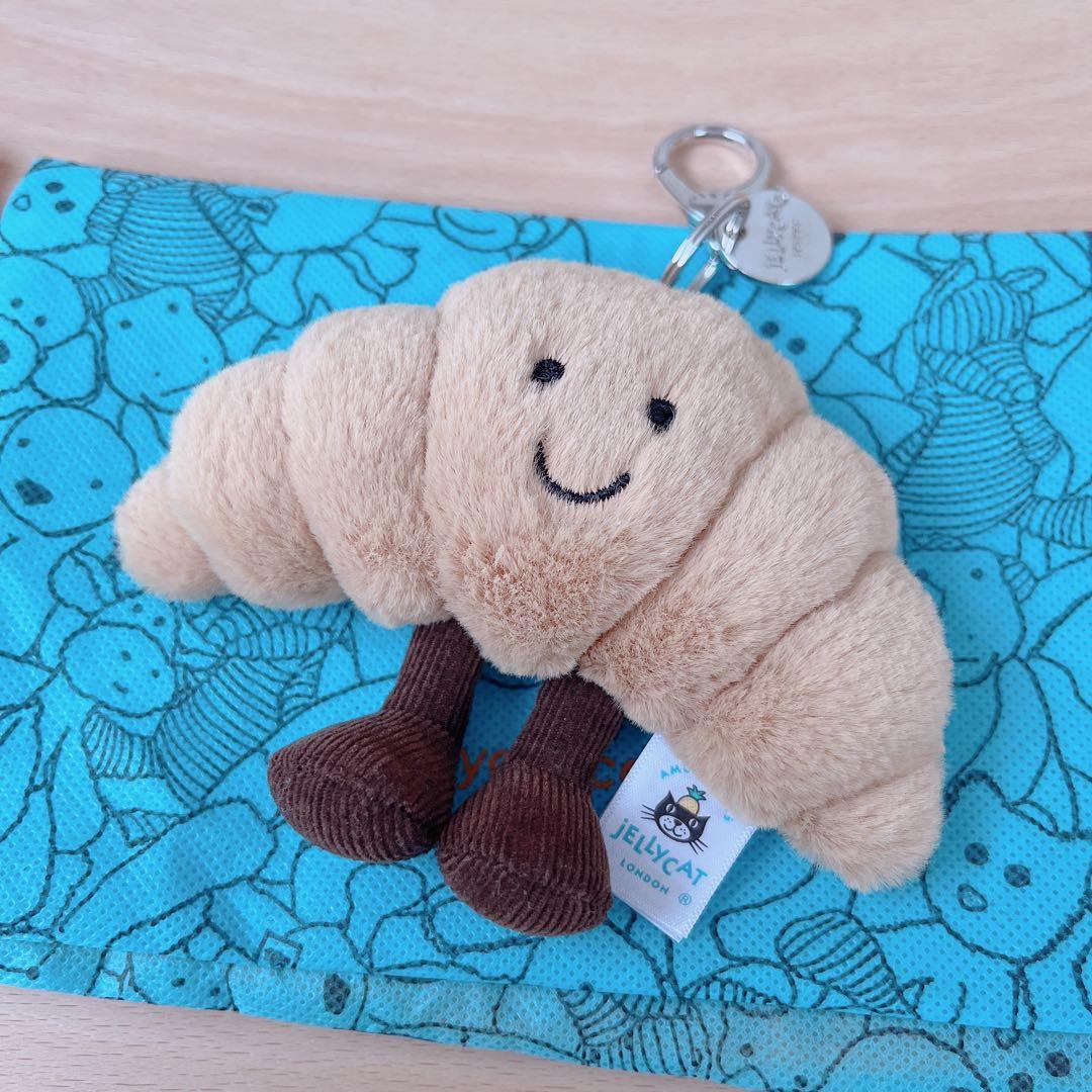 jellycat ジェリーキャット クロワッサン チャーム キーホルダー