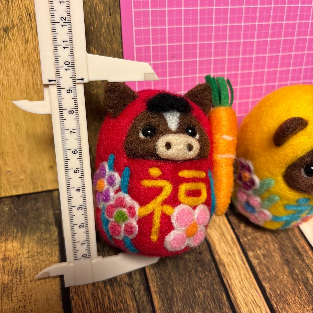 Milky☆様専用ページ【羊毛フェルト・アクレーヌ】縁起物/午年/干支だるま
