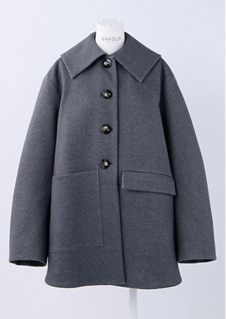 エンフォルド FLAT-COLLAR SILHOUETTE COAT - メルカリ