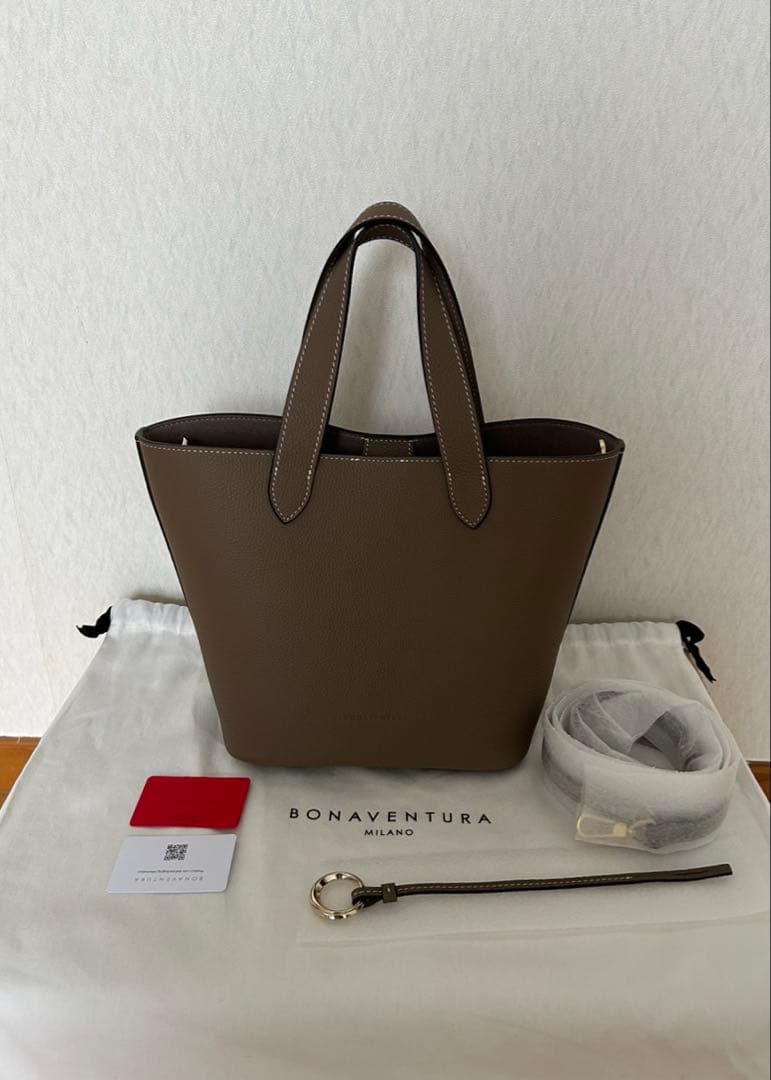 【新品】ボナベンチュラ　アリーナ　2WAY トートバッグ　エトープ アリーナ 2WAY トートバッグ シュリンクレザー (ラージ)