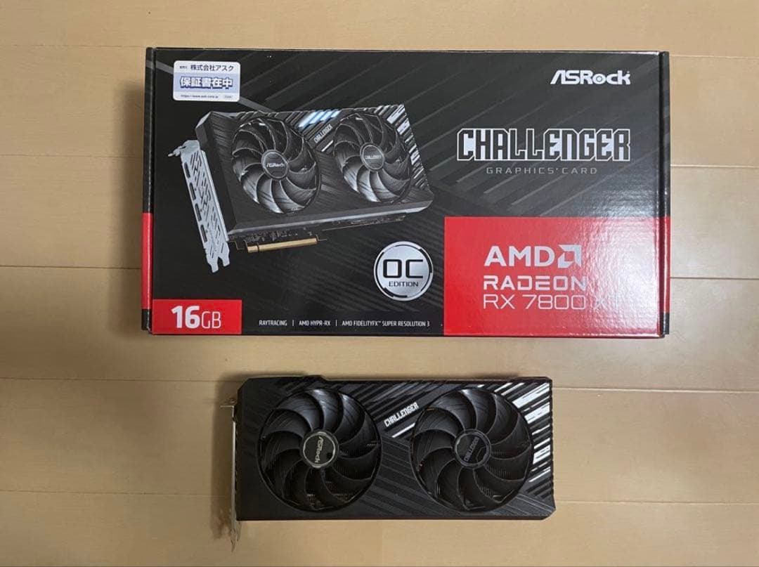 グラフィックボード・グラボ・ビデオカード ASRock Radeon RX 7800 XT Challenger 16GB ASRock > AMD Radeon™ RX 7800 XT Challenger 16GB OC