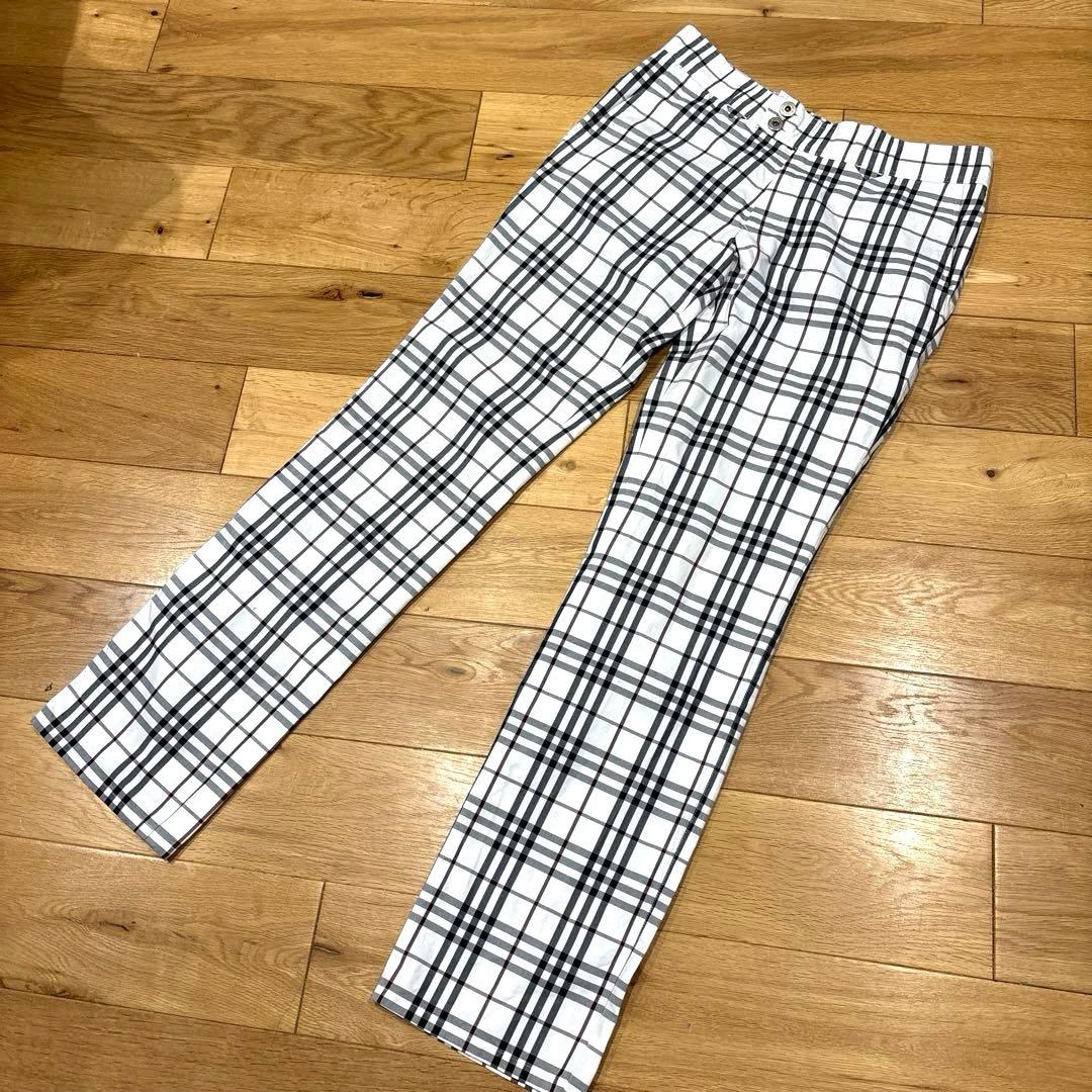 BURBERRY BLACK LABEL☆オシャレなチェック柄パンツ☆76サイズ - メルカリ