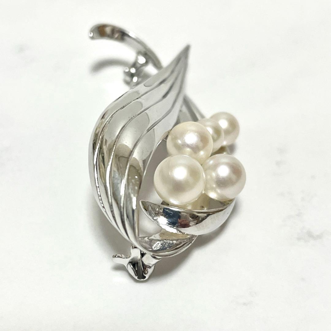 皇室御用達 MIKIMOTO ミキモト アコヤ真珠 パール ブローチ コサージュ
