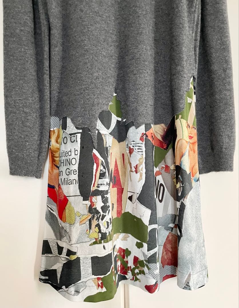 未着用】モスキーノクチュールひざ丈ワンピース - メルカリ