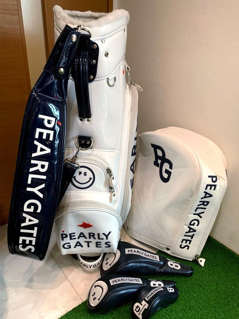 希少 完売 美品 パーリーゲイツ キャディバッグ ヘッドカバー ユニ