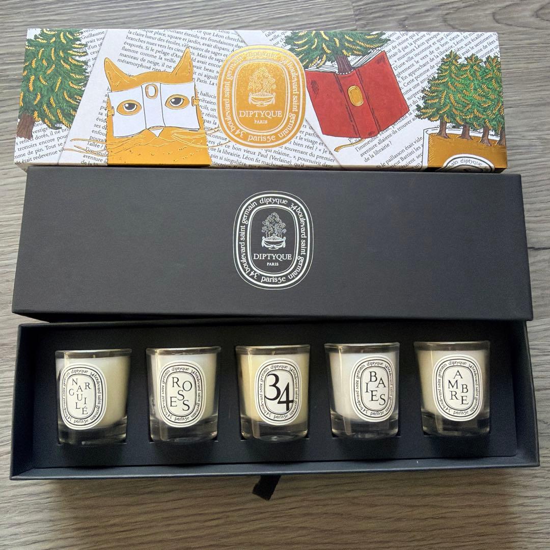 【新品】Diptyque 2025 限定版 ミニキャンドル コフレ ディプティック］限定版 ミニキャンドル 35gセット 5種類［2025年 10月