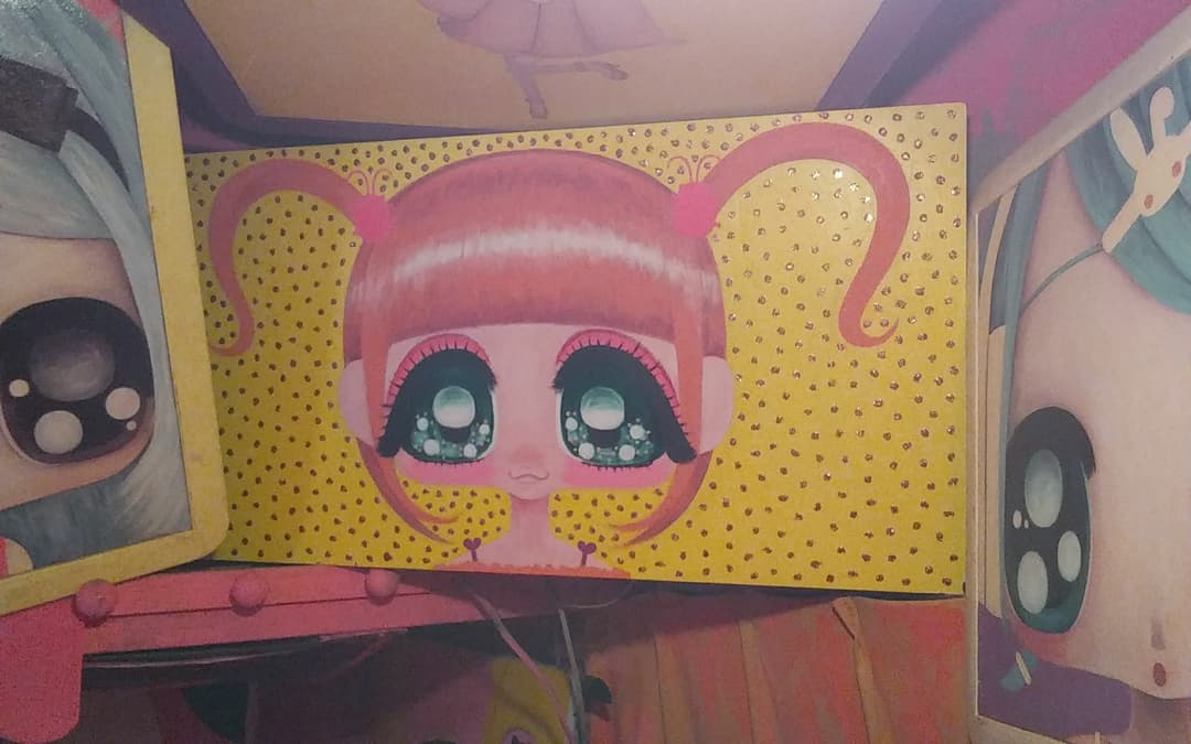 あさくら画廊のツインテールが触覚みたいな女の子☆