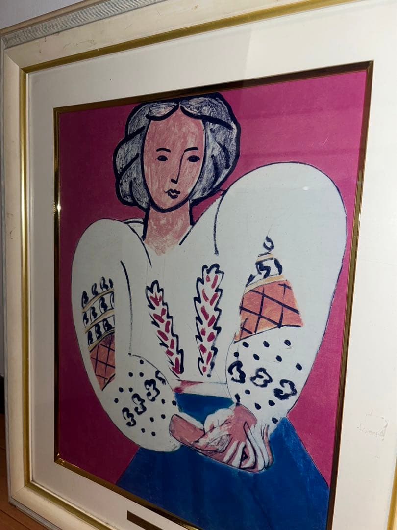 アンリマティス ルーマニア風のブラウス 複製画 ポラロイド