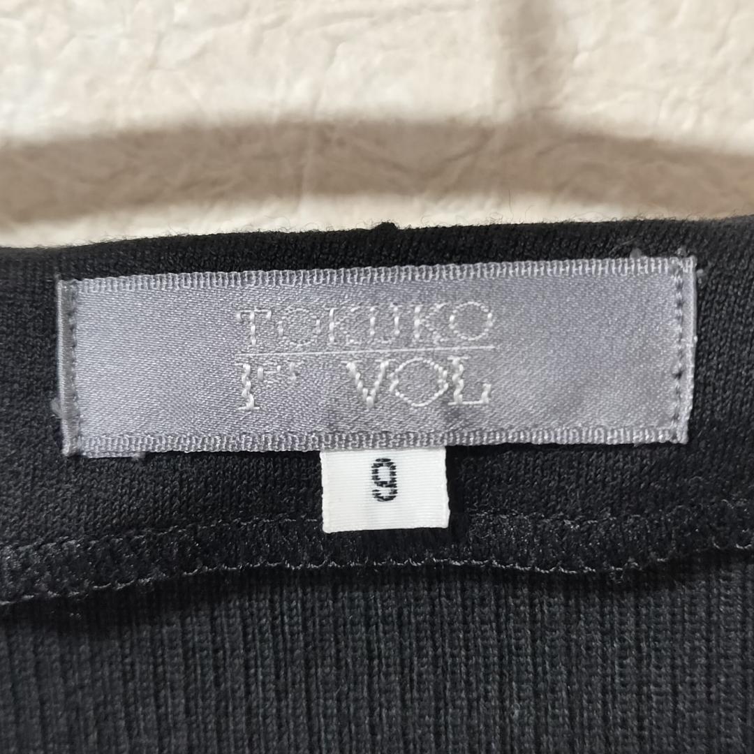 TOKUKO 1er Vol（トクコ・プルミエヴォル）ロングニット黒L - メルカリ