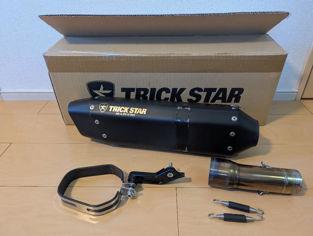 NINJA400 / Z400 TRICK STAR IKAZUCHI マフラー トリックスター / Ninja400(23-24)/Z400(23)政府認証スリップオン