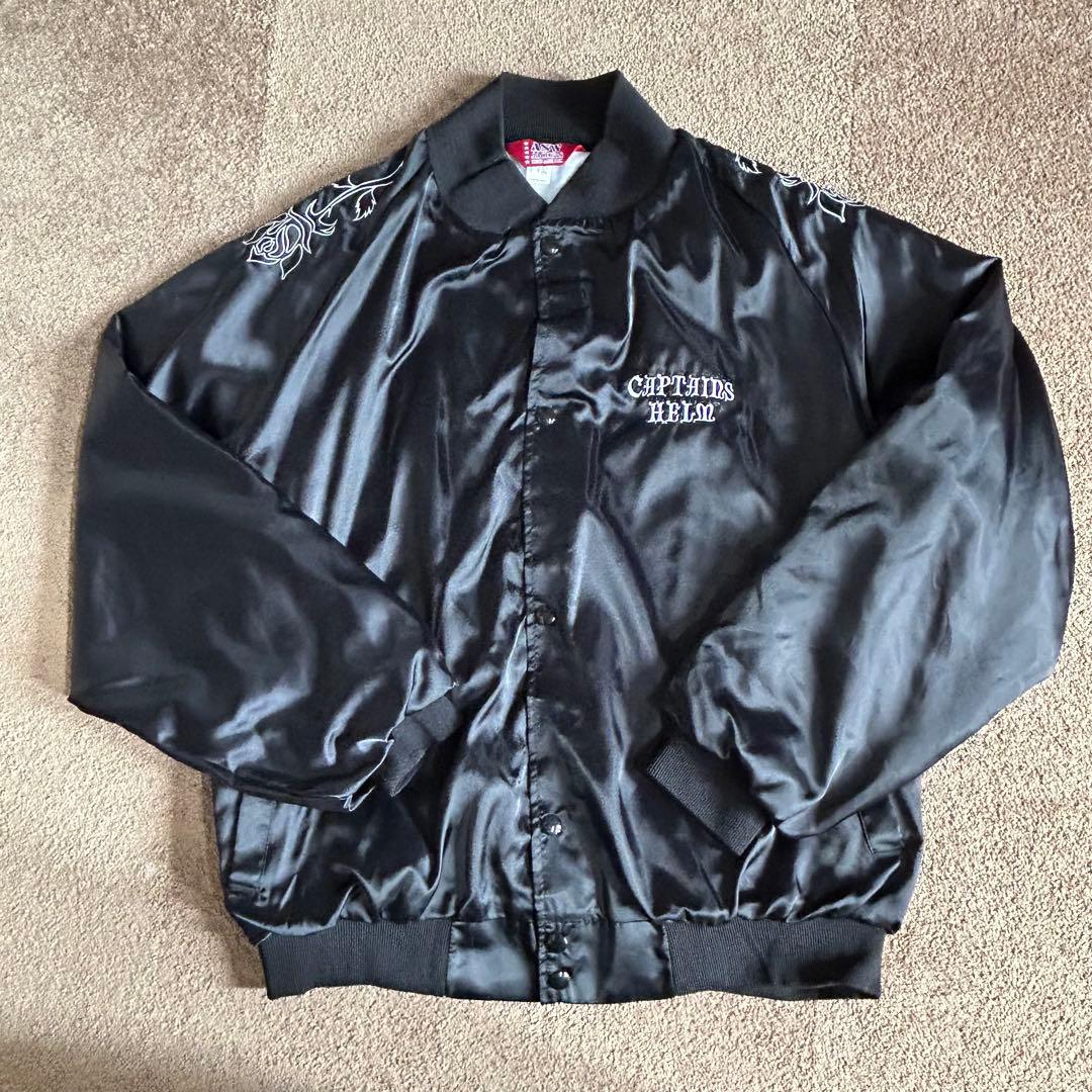 USA製 CAPTAINS HELM コーチジャケット ナイロン ローズ刺繍 - メルカリ