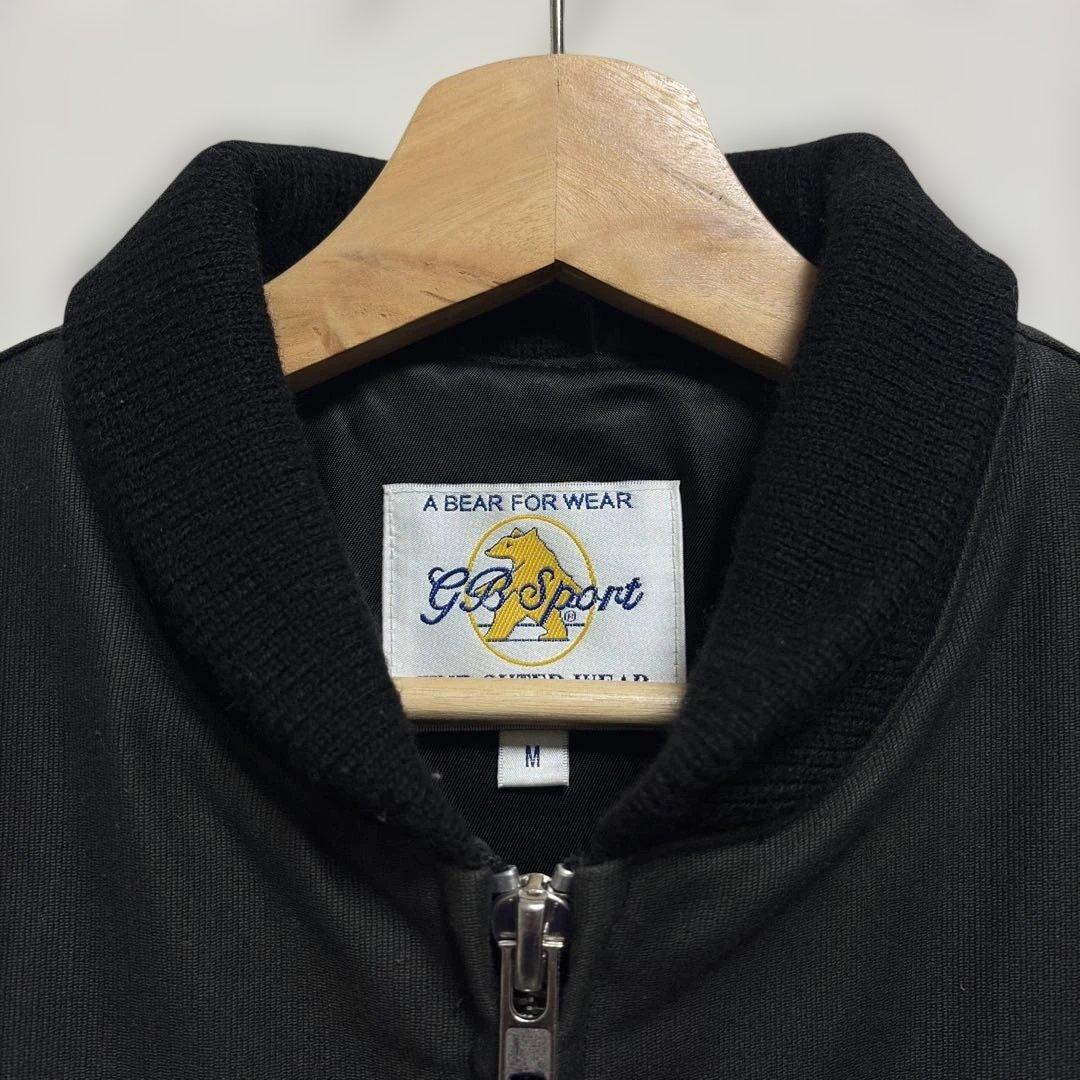 GB SPORT ショールカラー ミリタリーコード バーシティ M 黒 米国製