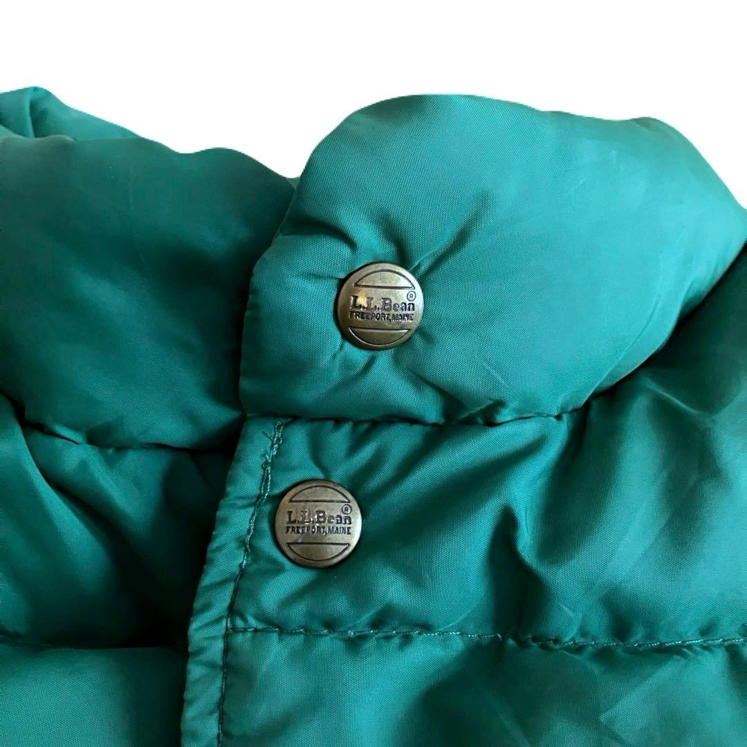 【80s】L.L.Bean Down Vest グリーン L相当 美品 即完売
