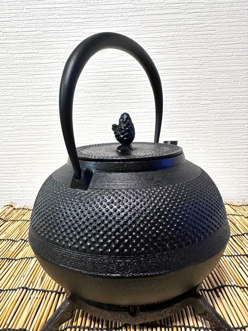 未使用品、供箱等付属品付 南部霞銘 南部池永造 20型筋目アラレ 南部